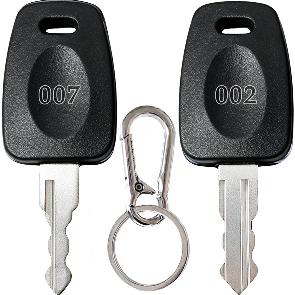 2 Keys Compatible with 007 002 Master Luggage,Luggage Suitcase Password Locks Key