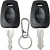 2 Keys Compatible with 007 002 Master Luggage,Luggage Suitcase Password Locks Key view 1