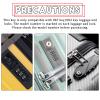 2 Keys Compatible with 007 002 Master Luggage,Luggage Suitcase Password Locks Key view 3