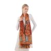 Cutewing Pashmina Scarf Wrap Long Shawls,Van Gogh Sunflower Scarf Cashmere Feel,Fashion Oil Printed Tassel Scarves Large Soft Shawl Wraps for Women Fall Winter view 2