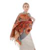 Cutewing Pashmina Scarf Wrap Long Shawls,Van Gogh Sunflower Scarf Cashmere Feel,Fashion Oil Printed Tassel Scarves Large Soft Shawl Wraps for Women Fall Winter view 3