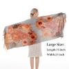 Cutewing Pashmina Scarf Wrap Long Shawls,Van Gogh Sunflower Scarf Cashmere Feel,Fashion Oil Printed Tassel Scarves Large Soft Shawl Wraps for Women Fall Winter view 4