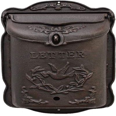 Suggestion Box Letter Box Complaint Box Retro Vintage Mailboxes European Style Aluminum Secure Mailbox Letterbox Letterbox Parcel Box Drop Box (Color : #1)
