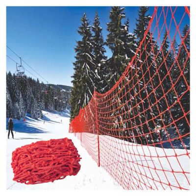 LVLDAWA Sports Barrier Net, High Impact Soccer Practice Protection Screen Safety Backstop Barricade for Baseball Soccer, Quick Installation (Color : Red, Size : 1.5X20m-(5cm))
