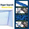 YUXUXU Professional Soccer Goal Net Replacement 24x8FT [8.4lbs, 4mm Nylon], Upgraded Weather Resistance, Enhanced Break Strength, Superior Abrasion Resistance- Blue (Net Only) view 4
