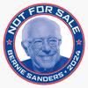 Bernie Sanders 2024 - Not for Sale Bumper Sticker Vinyl Decal 5" view 1