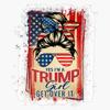 Yes Im A Trump Girl Get Over It Trump 2024 Bumper Sticker Vinyl Decal 5" view 1