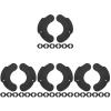 IMIKEYA Pairs squat bar cushion dumbbell rack portable squat neck pad Shock absorbers anti slip weightlifting pad rubber dumbbells shockproof pad dumbbell board Cushion shockproof view 1