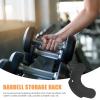 IMIKEYA Pairs squat bar cushion dumbbell rack portable squat neck pad Shock absorbers anti slip weightlifting pad rubber dumbbells shockproof pad dumbbell board Cushion shockproof view 2