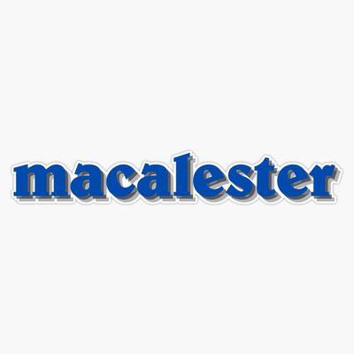 Macalester Bumper Sticker Vinyl Decal 5"