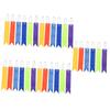 Sosoport 60pcs Night Visibility Keychain Reflective Pendants for Backpack Safety Reflectors Keychain view 1