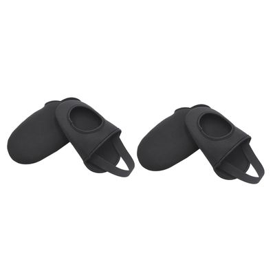 INOOMP 2pairs Non-Slip Windproof Cycling Shoe Covers for Thermal Protection of Half Shoe Covers for Outdoor Bike Riding Cold Weather