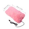 Kisangel 2pcs USB Rechargeable Hand Warmer Muffs for Women Portable Plush Hand Warmer USB Cable for Comfort for Office Study and Gaming Use view 3