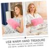 Kisangel 2pcs USB Rechargeable Hand Warmer Muffs for Women Portable Plush Hand Warmer USB Cable for Comfort for Office Study and Gaming Use view 4