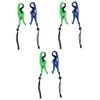 INOOMP 6pcs Floating Fish Gripper Durable Plastic Fishing Pliers Lanyard for Freshwater and Saltwater Control Easy One-Hand Operation Fish Lip Gripper view 1