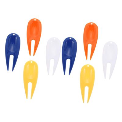 INOOMP 40pcs Golf Lawn Repair Tools Plastic Divot Forks for Golfing Convenient Lawn Repairing Accessories Essential Golf Maintenance Tools for Outdoor Use