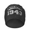 Funny Vintage 1943 80th Birthday Gifts Beanie Hat Men Winter Hats Women Skull Cap Slouchy Hats Knit Hedging Hat Black view 2