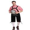 Moonight Men's Oktoberfest Costume Set Bavarian Ethnic Traditional Costume Beer Festival Celebration Waiter suspender pants view 3