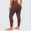 CRZ YOGA Air Feeling High Waisted Leggings for Women 25'' - Warm Thick Workout Buttery Soft Yoga Pants Lounge Taupe Large view 2