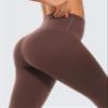 CRZ YOGA Air Feeling High Waisted Leggings for Women 25'' - Warm Thick Workout Buttery Soft Yoga Pants Lounge Taupe Large view 4