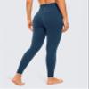 CRZ YOGA Air Feeling High Waisted Leggings for Women 25'' - Warm Thick Workout Buttery Soft Yoga Pants Lounge French Navy XX-Small view 2