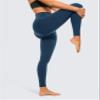 CRZ YOGA Air Feeling High Waisted Leggings for Women 25'' - Warm Thick Workout Buttery Soft Yoga Pants Lounge French Navy XX-Small view 3