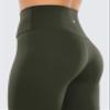 CRZ YOGA Air Feeling High Waisted Leggings for Women 28'' - Warm Thick Workout Buttery Soft Yoga Pants Lounge Olive Green X-Large view 3