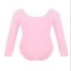 Hedmy Girls Gymnastics Leotards - Long Sleeve Leotard for Kids Basic Ballet Dance Costume One Piece Bodysuit Pink 8 Years view 4