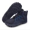 Men's Women's Warm Snow Boots, Waterproof Fur Lined Ankle Boots Winter Booties, Cold Weather Outdoor Hiking Shoes with Wide Toe Fashion Men's Winter Boots (Color : Blue-A, Size : 11) view 1