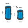 Compression Stuff Sack, 8L/18L/25L/35L Lightweight Sleeping Bags Storage Compression Sack, More 40% Storage for Camping, Hiking, Backpacking Trip (5L, Blue) view 2