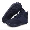 Men's Women's Warm Snow Boots, Waterproof Fur Lined Ankle Boots Winter Booties, Cold Weather Outdoor Hiking Shoes with Wide Toe Fashion Men's Winter Boots (Color : Blue-B, Size : 7) view 1