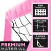RUNBOW 9x5 ft Portable Kids Soccer Goal for Backyard Adult Junior Large Girl Practice Soccer Net with Carry Bag (9x5ft, Pink, 1 Pack) view 2