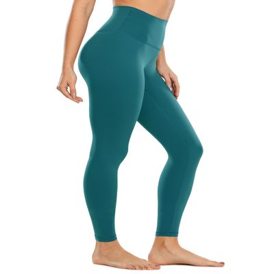 CRZ YOGA Air Feeling High Waisted Leggings for Women 28'' - Warm Thick Workout Buttery Soft Yoga Pants Lounge Green Jade X-Small