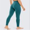 CRZ YOGA Air Feeling High Waisted Leggings for Women 28'' - Warm Thick Workout Buttery Soft Yoga Pants Lounge Green Jade X-Small view 2