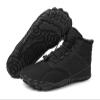 Men's Women's Warm Snow Boots, Waterproof Fur Lined Ankle Boots Winter Booties, Cold Weather Outdoor Hiking Shoes with Wide Toe Fashion Men's Winter Boots (Color : Black-B, Size : 11) view 1