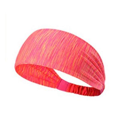 INLIMA Headbands Moisture Wicking Wide Non-Slip Sport Elastic Headband Sweatband Gym Yoga Quick-Drying and Non-irritating (Color : Rojo)