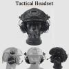 Fast PJ Tactical Helmet Set for Paintball Airsoft Hunting CQB Cs Military Games,with Tactical Headset Helmet Cover Dummy Flashbang Model Light (Black/L) view 4