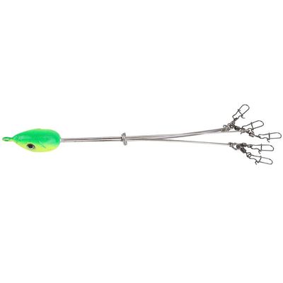 Xcello Umbrella Rig, 5 Arms Durable Umbrella Jig Head Fishing Rigs, Umbrella Bait Fishing Rigs Lures for Fishing Enthusiasts(19cm-Green)