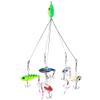 Xcello Umbrella Rig, 5 Arms Durable Umbrella Jig Head Fishing Rigs, Umbrella Bait Fishing Rigs Lures for Fishing Enthusiasts(19cm-Green) view 3