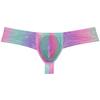 OROCOJUCO Men's Metallic Shiny Cheeky Briefs Underwear Male Pouch Soft Underpants Ultra Hight Cut Brazilian Bikini Dream Color XL view 1