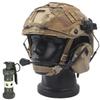 Fast PJ Helmet Tactical Headset Helmet Cover Sets,for Paintball Airsoft Hunting CQB Cs Military Games,with Dummy Flashbang Model Light (Tan/L)