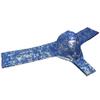 OROCOJUCO Men's Metallic Shiny Cheeky Briefs Underwear Male Pouch Soft Underpants Ultra Hight Cut Brazilian Bikini Blue with Silver XL view 2