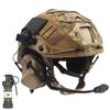 Fast PJ Tactical Helmet Set for Paintball Airsoft Hunting CQB Cs Military Games,with Tactical Headset Helmet Cover Dummy Flashbang Model Light (Tan/M) view 1