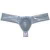 OROCOJUCO Men's Metallic Shiny Cheeky Briefs Underwear Male Pouch Soft Underpants Ultra Hight Cut Brazilian Bikini Light Gray XL view 1