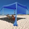 Beach Canopy Tent Shade with Sidewalls 10x10FT, 6.6FT Tall, UPF50+ Sun Shelter, Windproof & Water Resistant, Includes Guylines Sand Shovel Stability Poles, Easy Up for Beach Outdoor Camping Backyard view 1