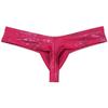 OROCOJUCO Men's Metallic Shiny Cheeky Briefs Underwear Male Pouch Soft Underpants Ultra Hight Cut Brazilian Bikini Light Wine Red M view 3