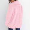 Akivide Women Loose Faux Fur Warm Coat Trendy Winter Fuzzy Fleece Sherpa Lightweight Button Lapel Jacket Clothes view 2