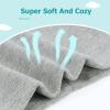 Baby Hats and Mittens Infant Cotton eanie Gloves No Scratch Set Newborn ospital Hat for Boys Girls (Navy, One Size) view 4