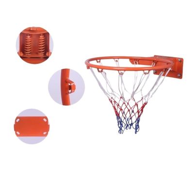 AOKLEY Portable Shoot at The Basket Frame Standard Basketball Frame Basketball Rack, Wall Mounted Outdoor Indoor Basketball Hoop, Household Portable Basketball Basket (Size : 45cm)