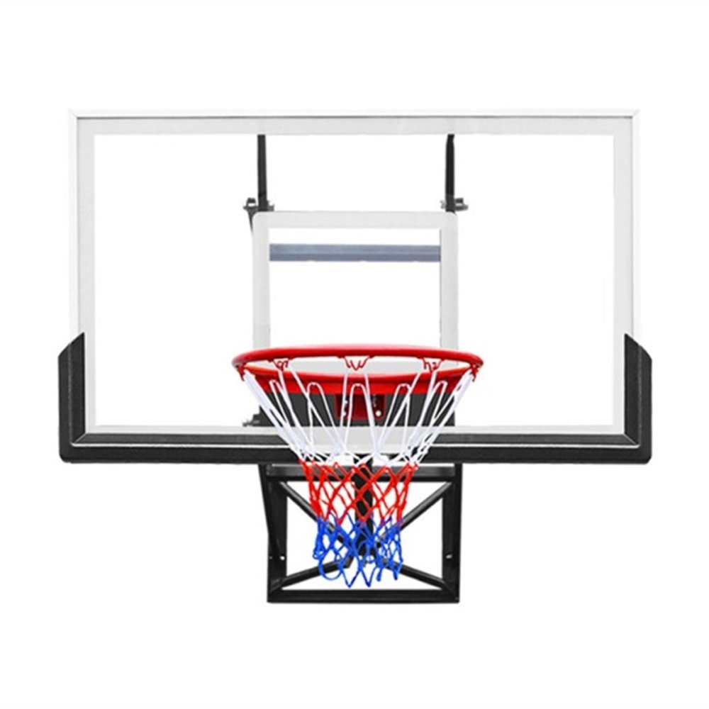 AOKLEY Portable Shoot at The Basket Frame Wall Mounted Household Basketball Board, Outdoor Basket Frame, Adjustable Indoor Basketball Rack
